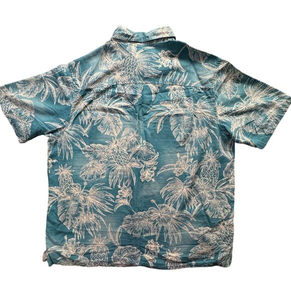 Island Republic Hawaiian Shirt Mens XL Tropical Hawaiian 100% Silk Cruise Travel - Picture 2 of 6
